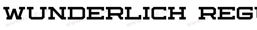 Wunderlich Regular字体转换 Wunderlich Regular字体转换